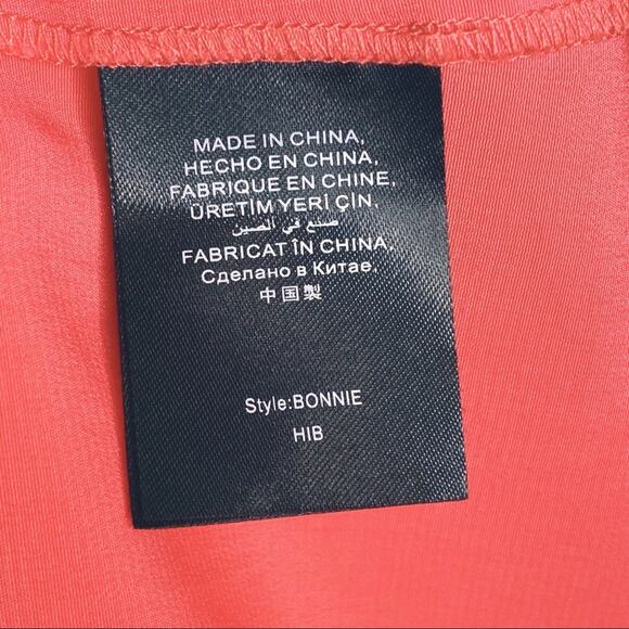 Bebe Coral Bonnie Collared Cross Halter Midi Sleeveless Dress XXS - Picture 5 of 10